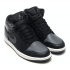 Nike Air Jordan 1 Retro Black\Soft Grey с мехом