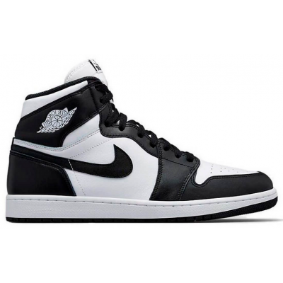 Nike Air Jordan 1 Retro Hi Og Black/White с мехом