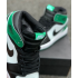 Nike Air Jordan 1 Retro Green\Black\White с мехом