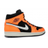 Nike Air Jordan 1 Mid черно-оранжевые