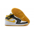 Nike Air Jordan 1 Mid черно-белые с желтым