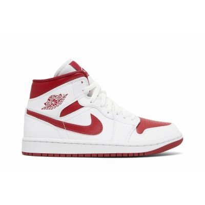 Nike Wmns Air Jordan 1 Mid White Pomegranate