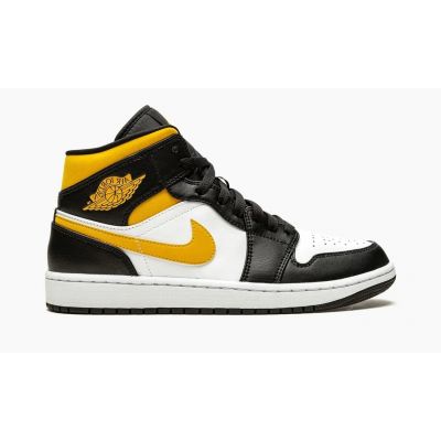 Nike Jordan 1 Mid "White Pollen Black"