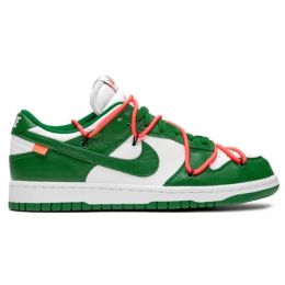 Кроссовки Nike X Off-White Dunk Low зеленые