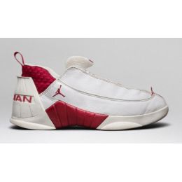 Nike Air Jordan 15 белые с красным