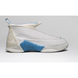 Nike Air Jordan 15 белые с голубым