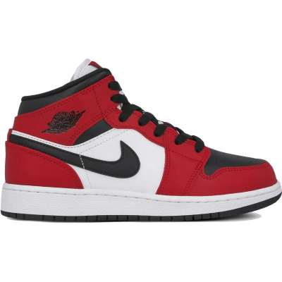 Nike Air Jordan 1 Mid Chicago Black Red